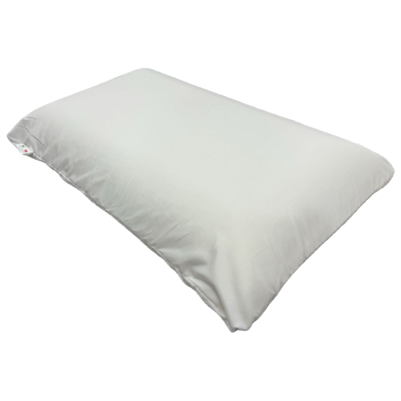 Oreiller a Memoire de Forme Bianco Memory Premium avec housse lavable, fabriqué en Italie, idéal pour douleurs cervicales, format 50x80 cm.